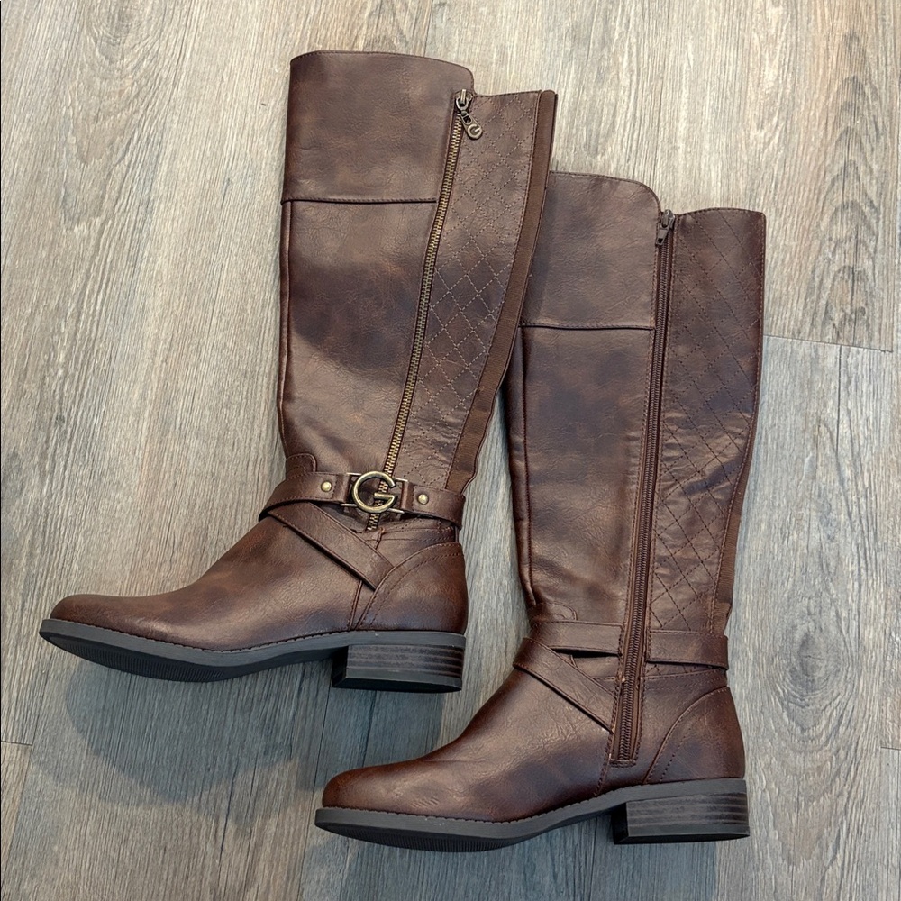 G by Guess Brown Knee-High Riding Boots